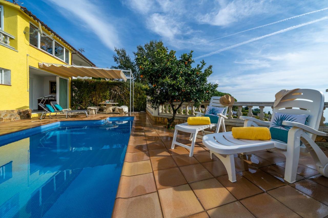 Villa Vista Lux, Piscina Privada Y Zona Exterior Con Vista Mar Tossa de Mar Exteriér fotografie
